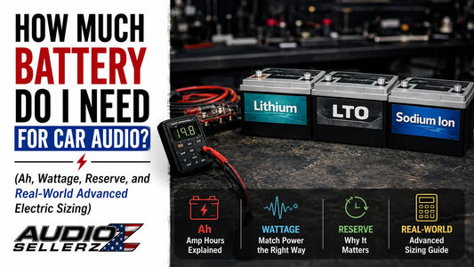 How Much Battery Do I Need for Car Audio? (Ah, Wattage, Reserve, and Real-World Advanced Electric Sizing)
