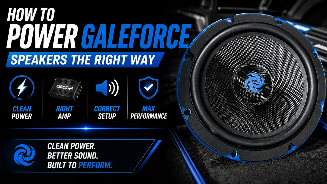 How to Power Galeforce Speakers the Right Way