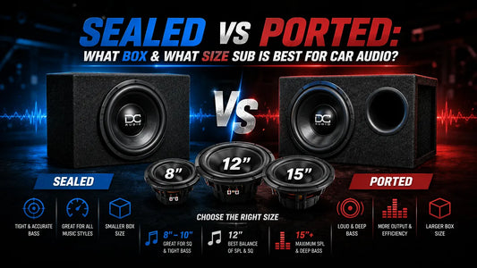 Sealed vs Ported: What Box and What Size Sub Is Best for Car Audio?