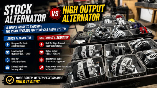 Stock Alternator vs High Output Alternator for Car Audio: A Simple Guide to Choosing the Right Upgrade
