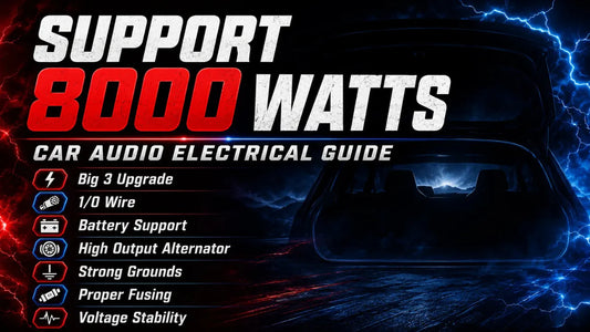 What Do I Need to Support 8000 Watts in Car Audio?