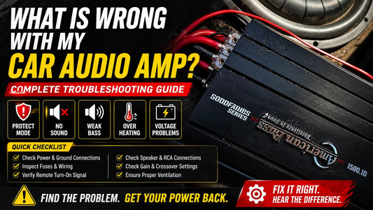 What Is Wrong With My Car Audio Amp? Troubleshooting Guide for Protect Mode, No Sound, Weak Bass, Overheating &amp; Voltage Problems