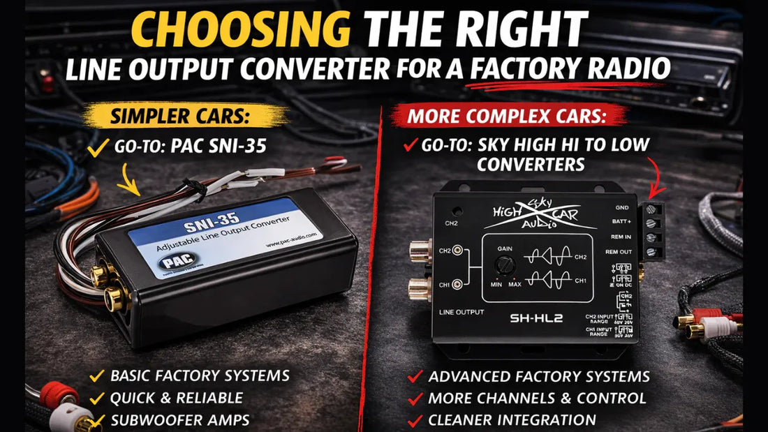 How to Choose the Right Line Output Converter for a Factory Radio