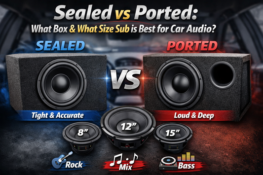 Sealed vs Ported: What Box and What Size Sub Is Best for Car Audio?