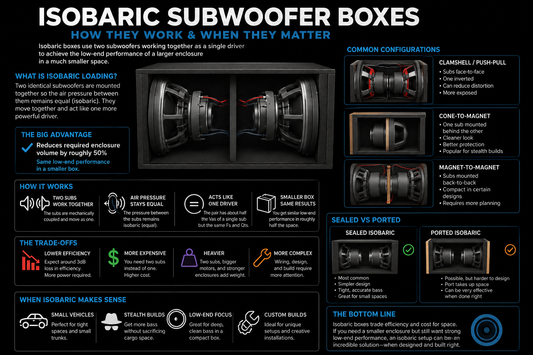 Isobaric Subwoofer Boxes: How They Work & When They Matter