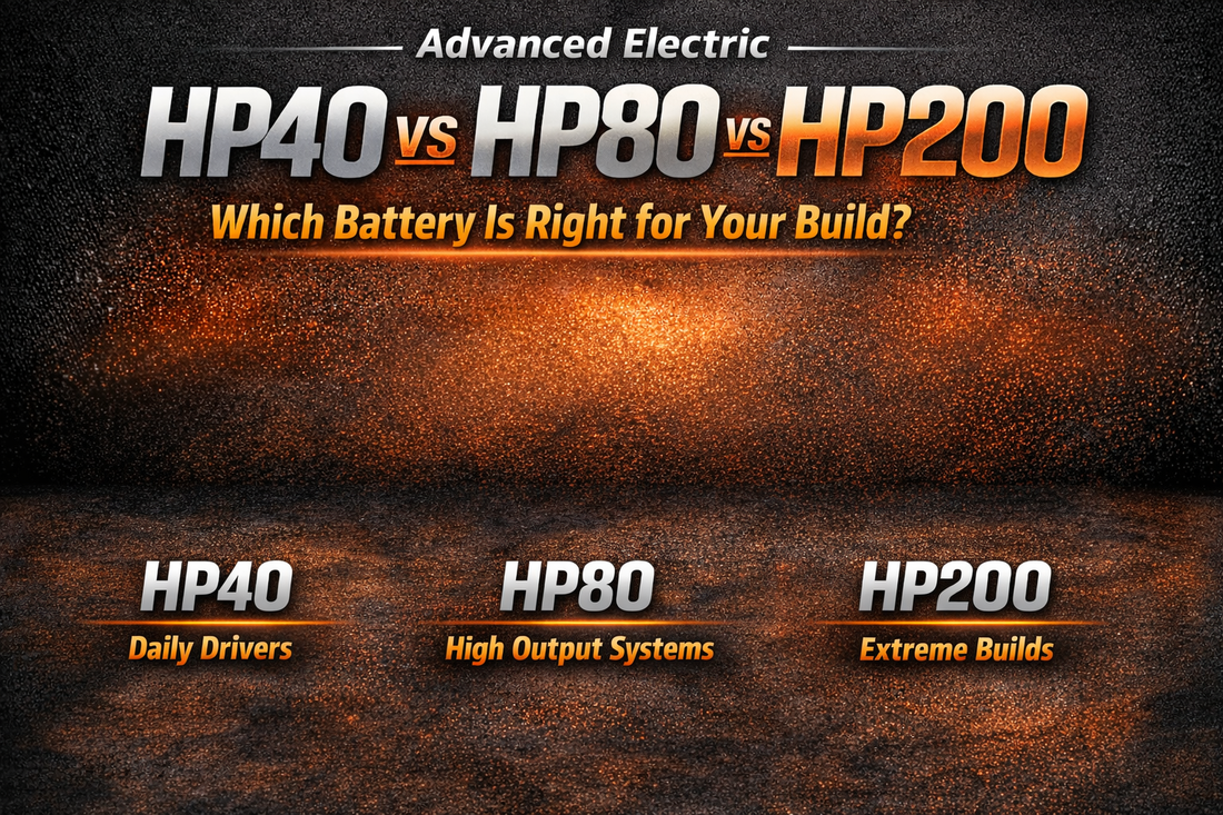 Advanced Electric HP40 vs HP80 vs HP200: Which Battery Is Right for Your Car Audio Build?