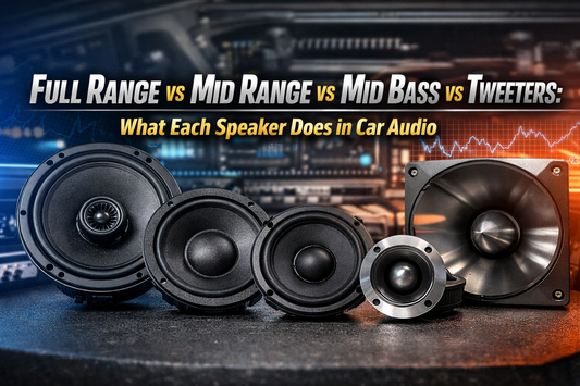 Full Range vs Mid Range vs Mid Bass vs Tweeters: What Each Speaker Does in Car Audio