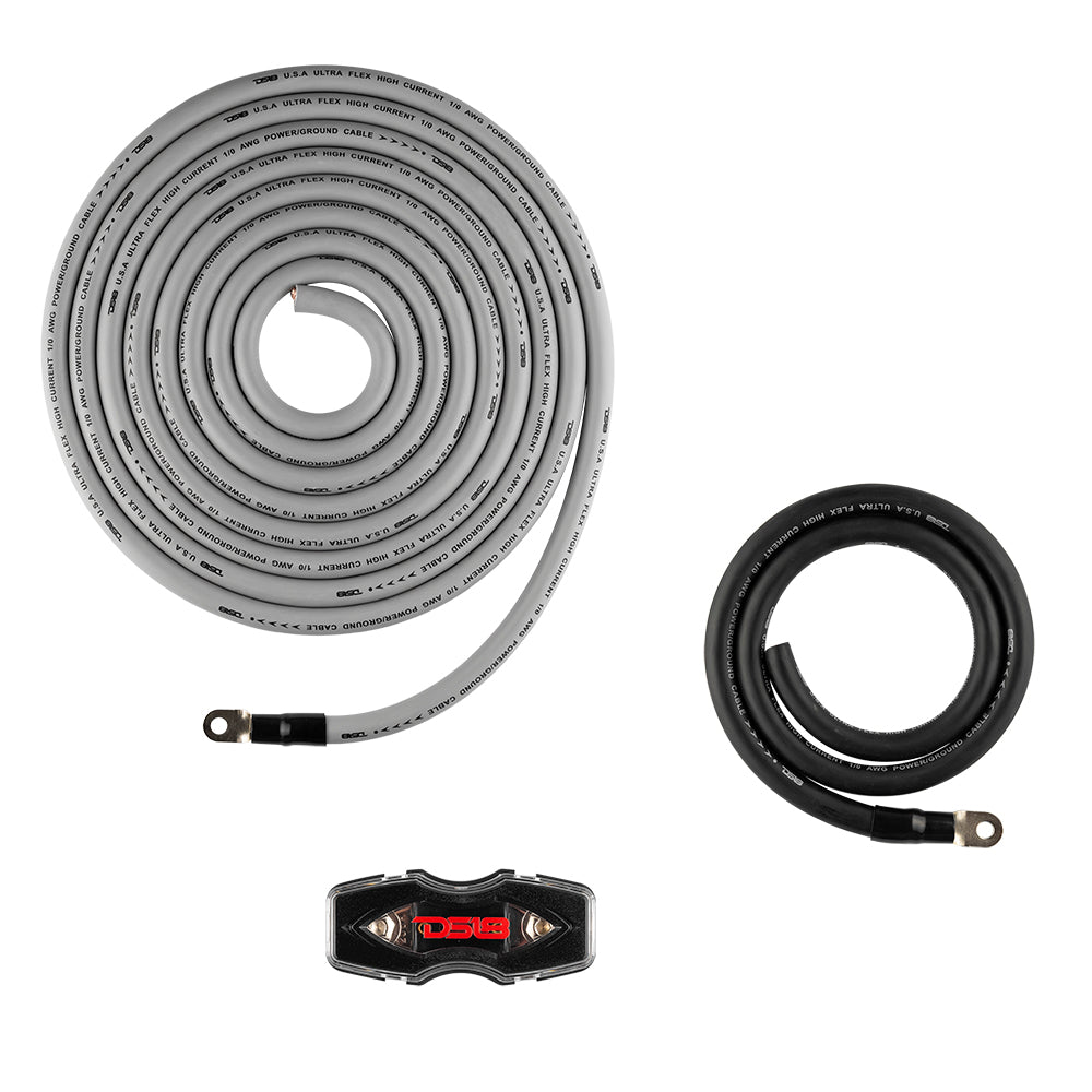 0-GA CCA Amplifiers Installation Kit - SILVER - Sold by Audio Sellerz