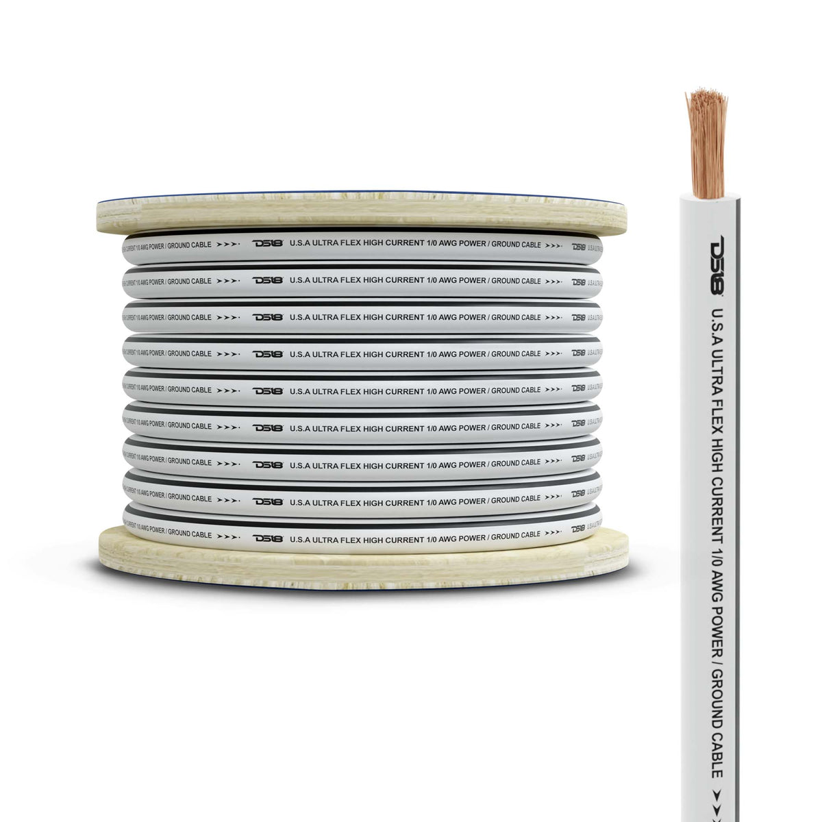 0-GA Marine Grade Tinned 100% Copper OFC Ground Wire -25 Feet - Sold by Audio Sellerz