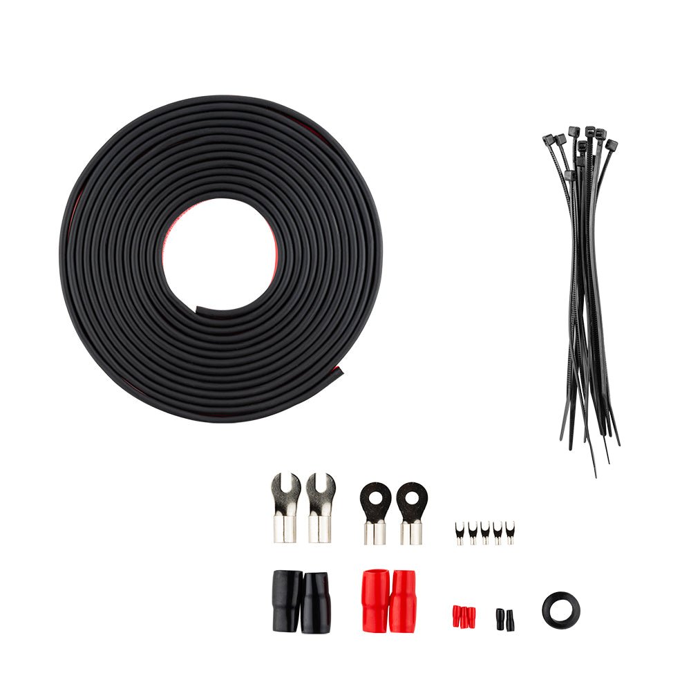 0-GA OFC 100% Copper Amplifier Installation Kit - RED - Sold by Audio Sellerz