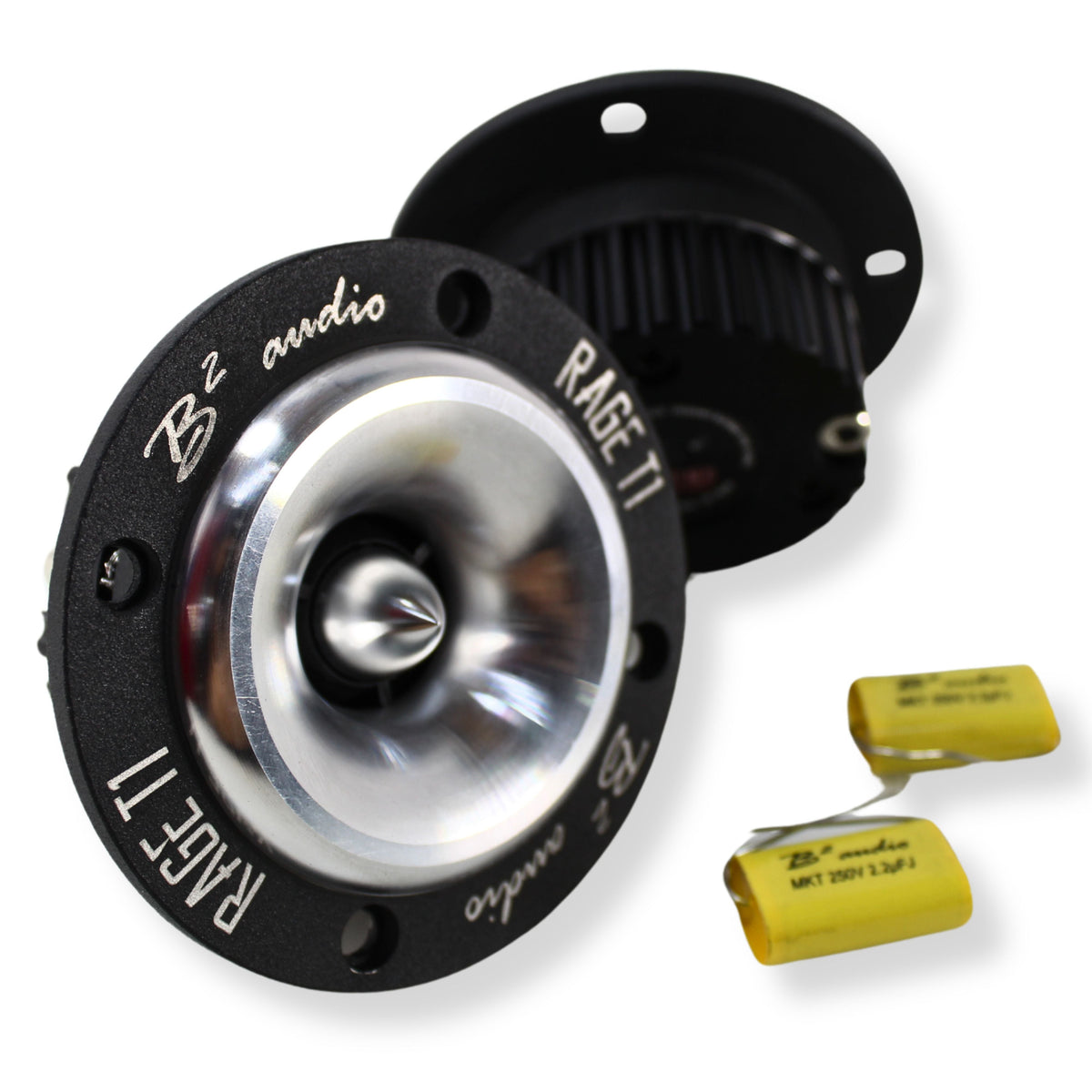 B2 Audio RAGE Series Pair of 1" 4-Ohm 100 Watt RMS Neodymium Tweeters, OD 3.23" RAGE T1 NEO.