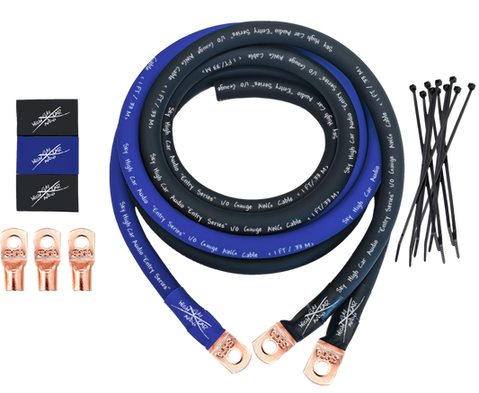 Sky High Car Audio E-Series 1/0 CCA Big 3 Upgrade Kit - Audio Sellerz