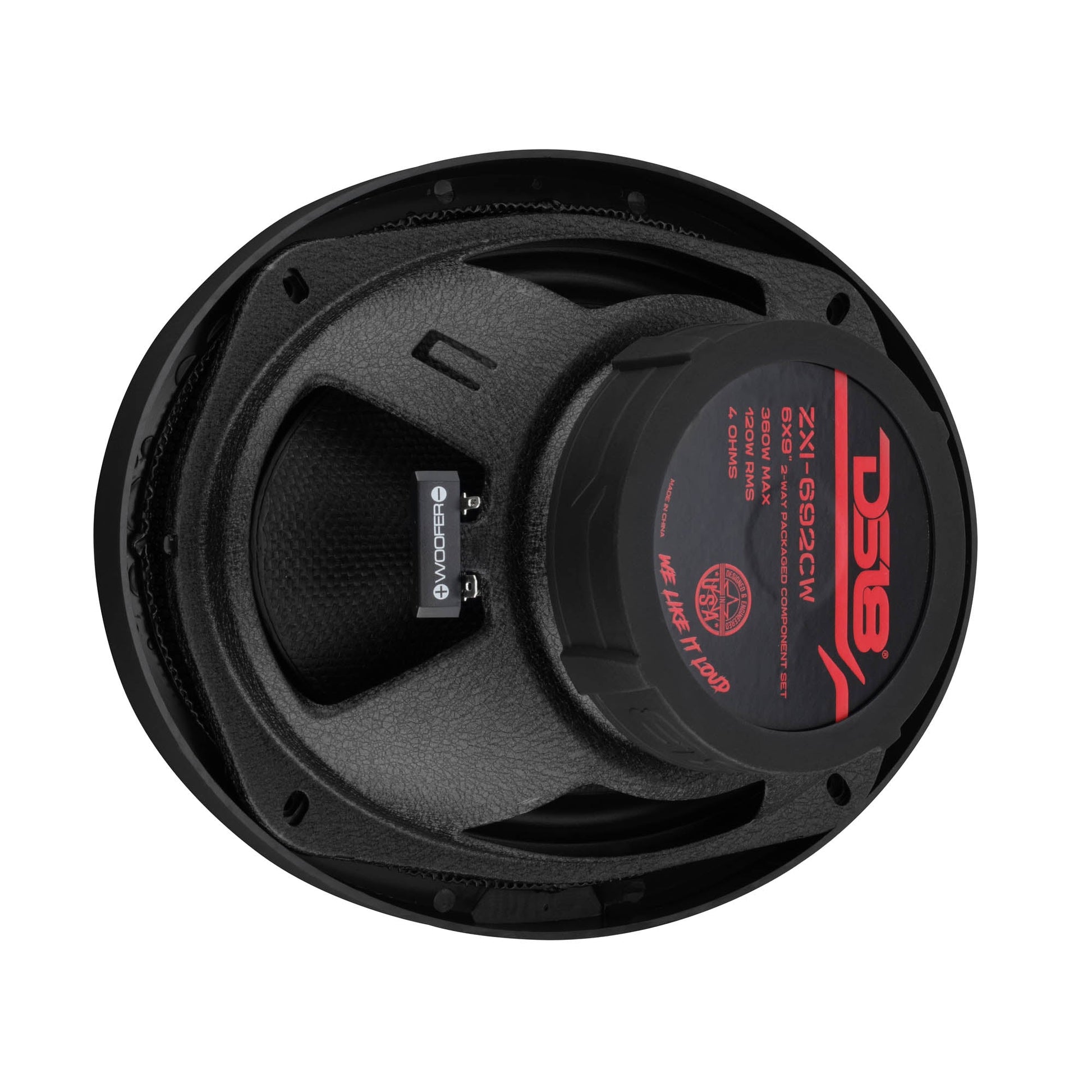 ZXI 6x9” 2-Way Component Speakers with Glass Fiber Cone | 120W RMS 4-Ohm.