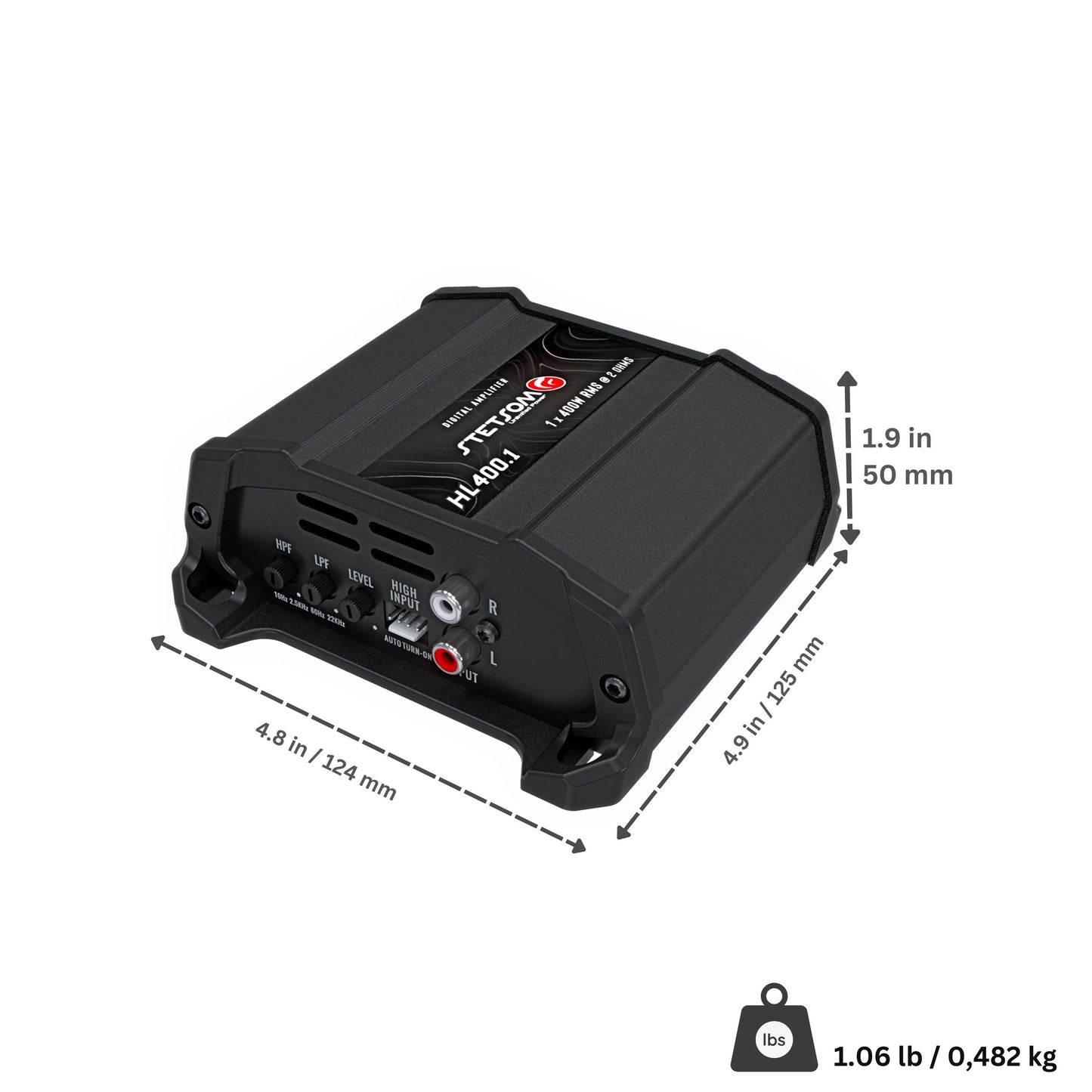 Stetsom HL 400.1 Digital Amplifier – 400W RMS 2 Ohm