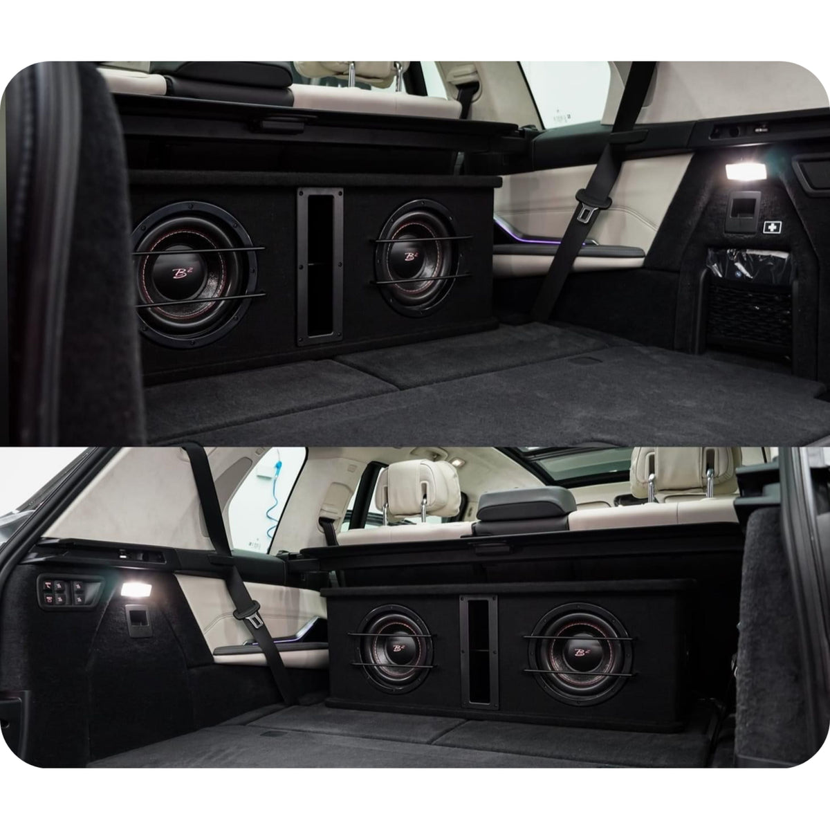 B2 Audio Dual 8" 800W Peak Dual 2 Ohm Vented Loaded Subwoofer Enclosure DVPE28