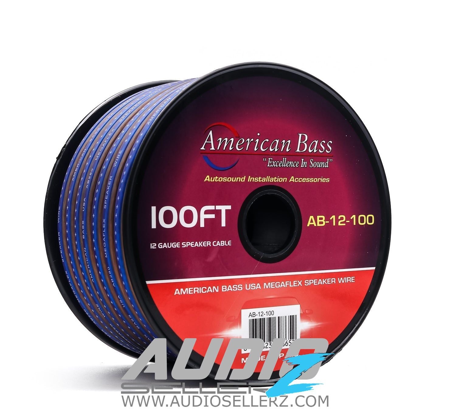 12 Gauge Megaflex Speaker Wire 100ft/50ft Spool - American Bass Audio