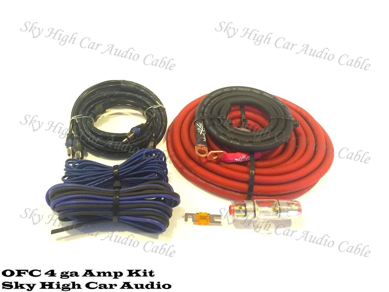 Sky High Car Audio 4 OFC Amp Kit - Audio Sellerz
