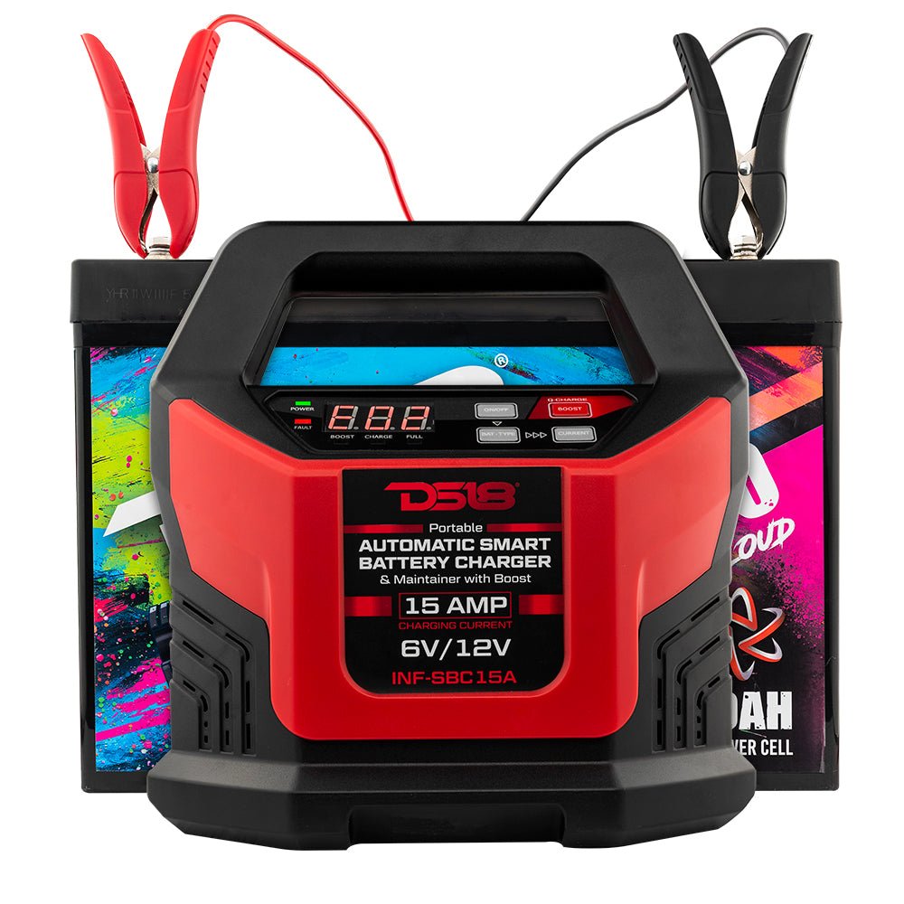 15 AMP Automatic Smart Lithium and AGM Battery Charger, Maintainer and Jump Booster.