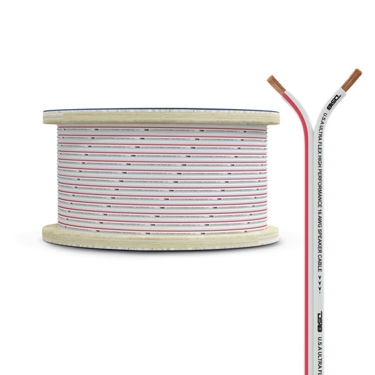 16-GA Marine Grade Tinned 100% Copper OFC Speaker Wire -150 Feet.