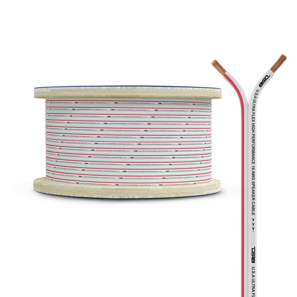 16-GA Marine Grade Tinned 100% Copper OFC Speaker Wire -150 Feet.