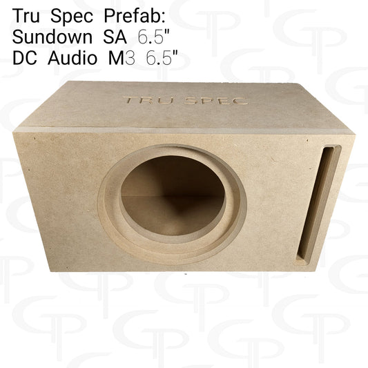 TRU SPEC Prefab Single 6.5" Subwoofer Enclosure Sundown SA /  DC M3.