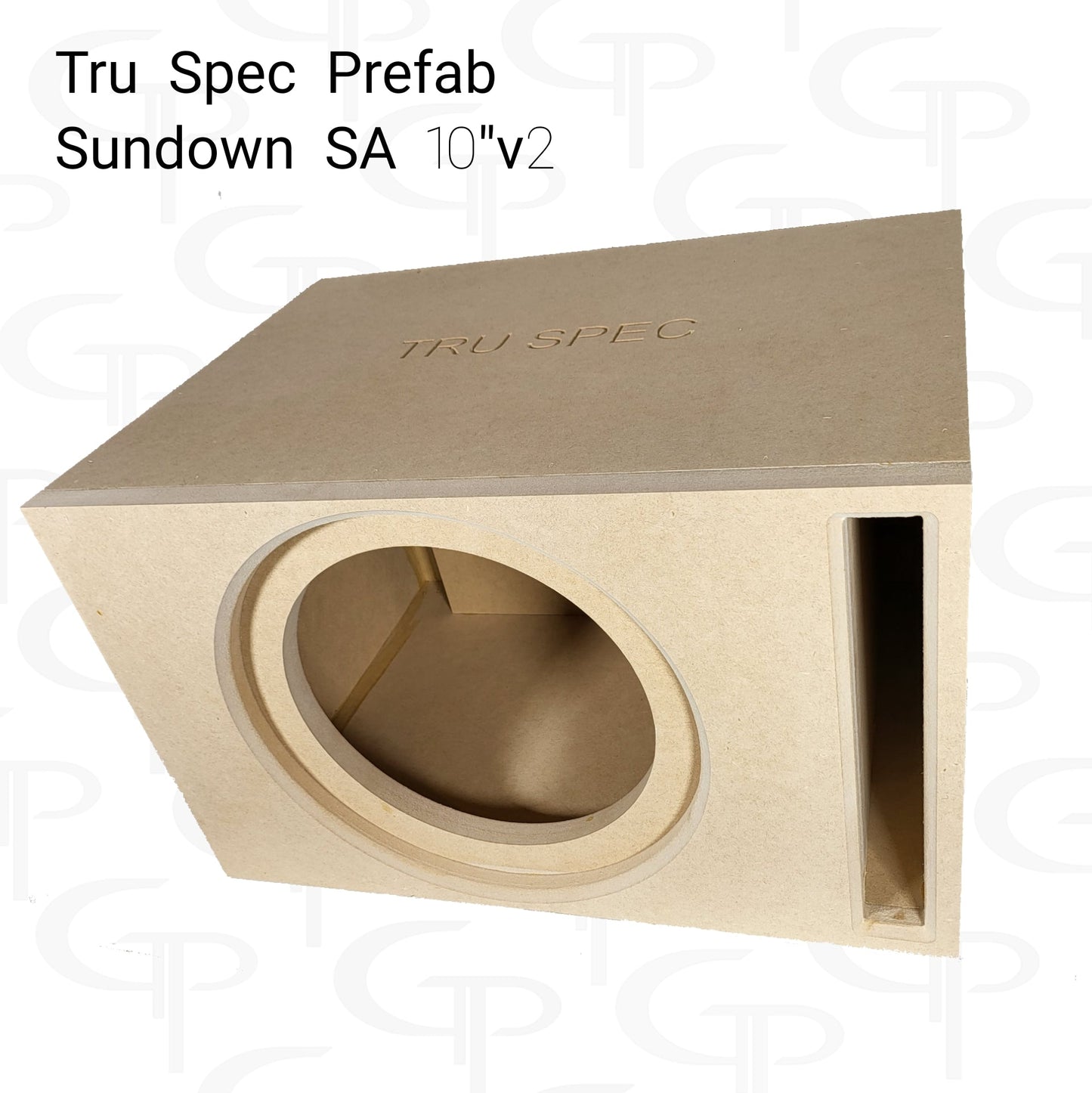 TRU SPEC Prefab Single 10" Subwoofer Enclosure Sundown SA 10v2.