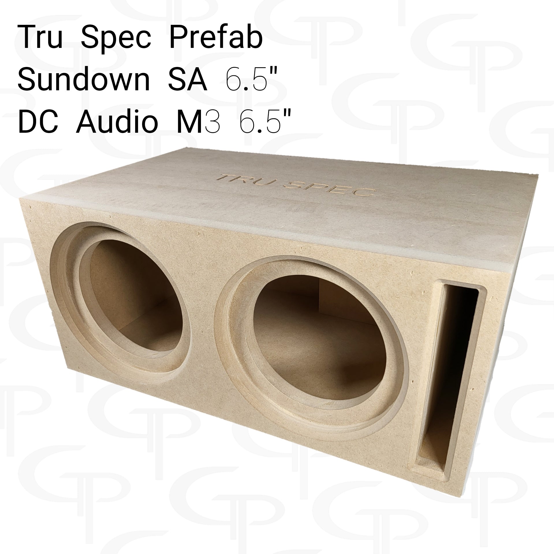 TRU SPEC Prefab Dual 6.5" Subwoofer Enclosure Sundown SA /  DC M3.