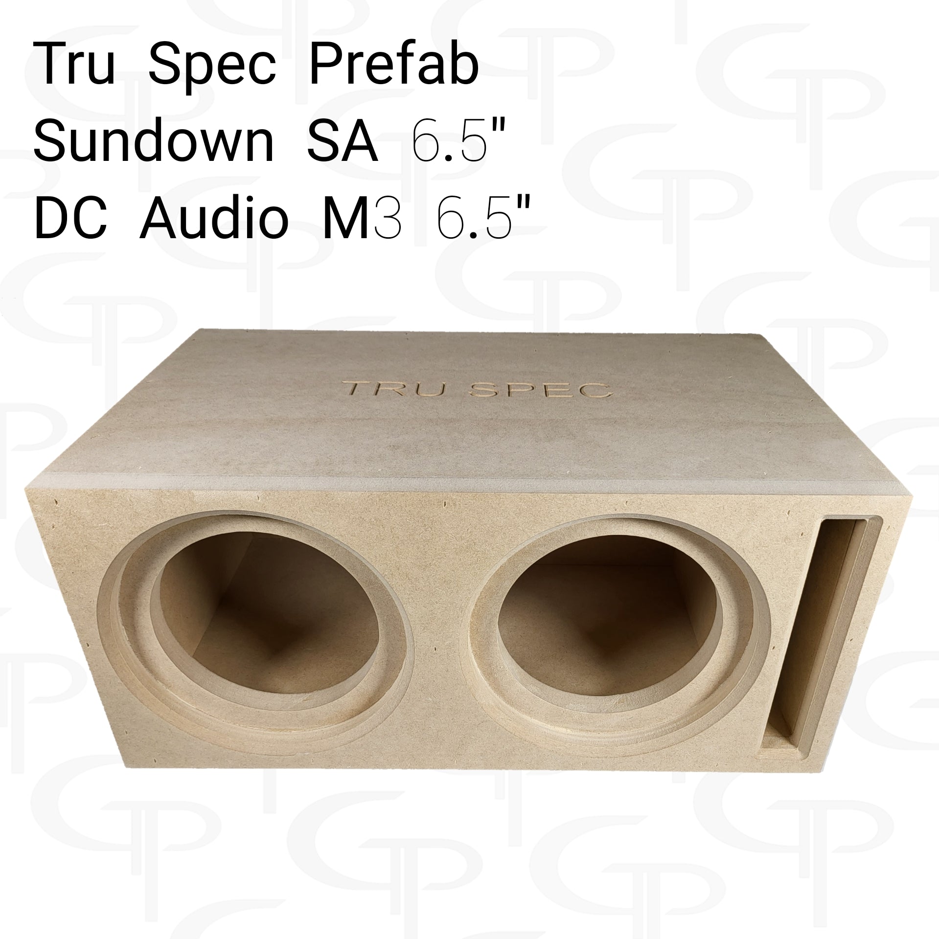 TRU SPEC Prefab Dual 6.5" Subwoofer Enclosure Sundown SA /  DC M3.
