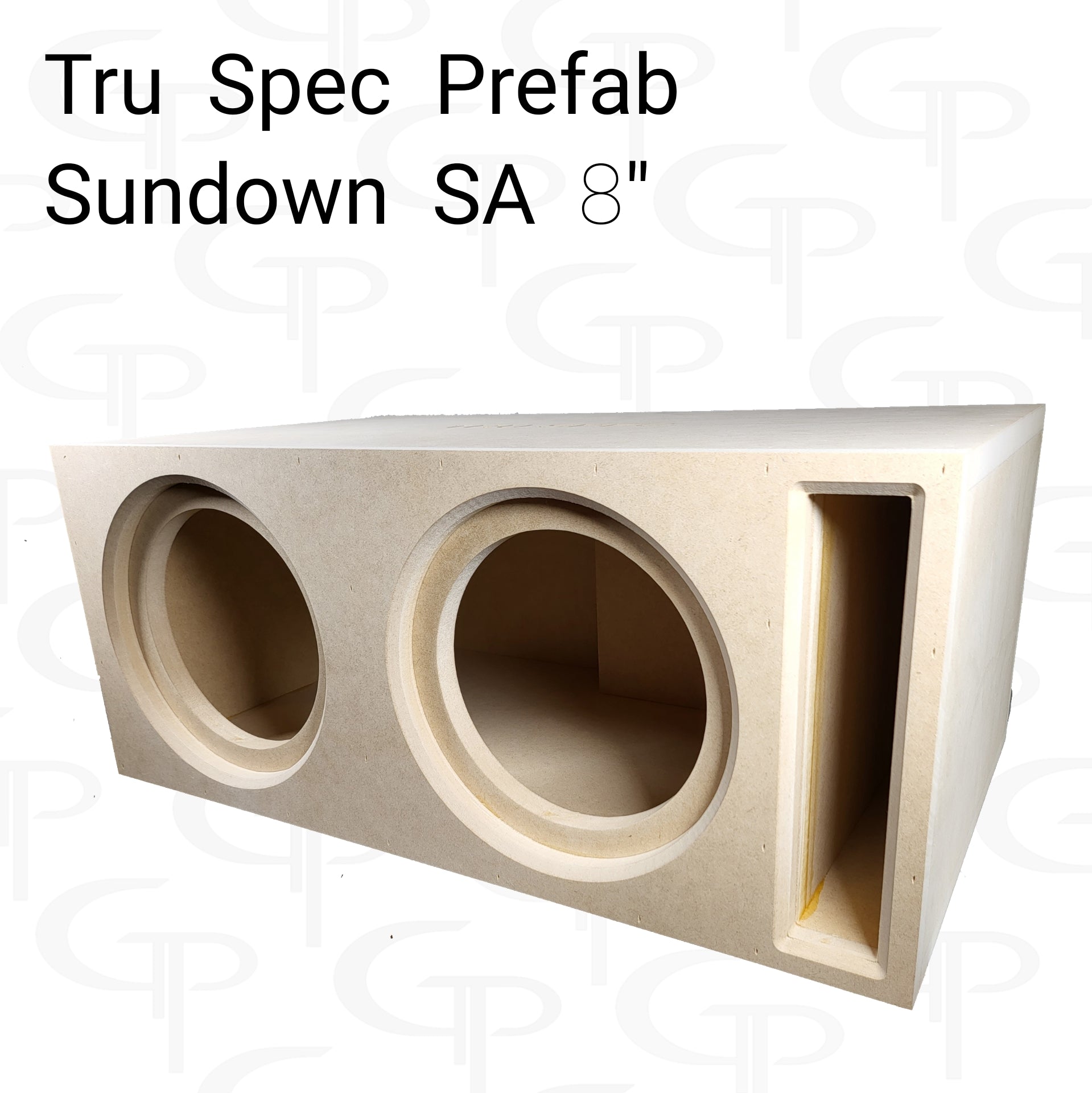 TRU SPEC Prefab Dual 8" Subwoofer Enclosure Sundown SA.