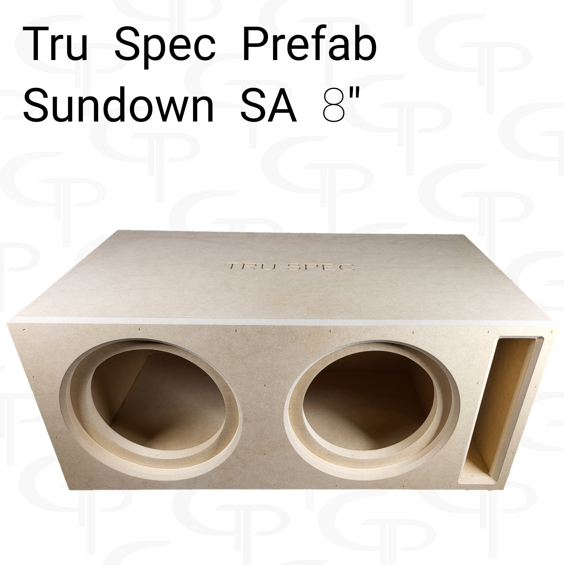 TRU SPEC Prefab Dual 8" Subwoofer Enclosure Sundown SA.