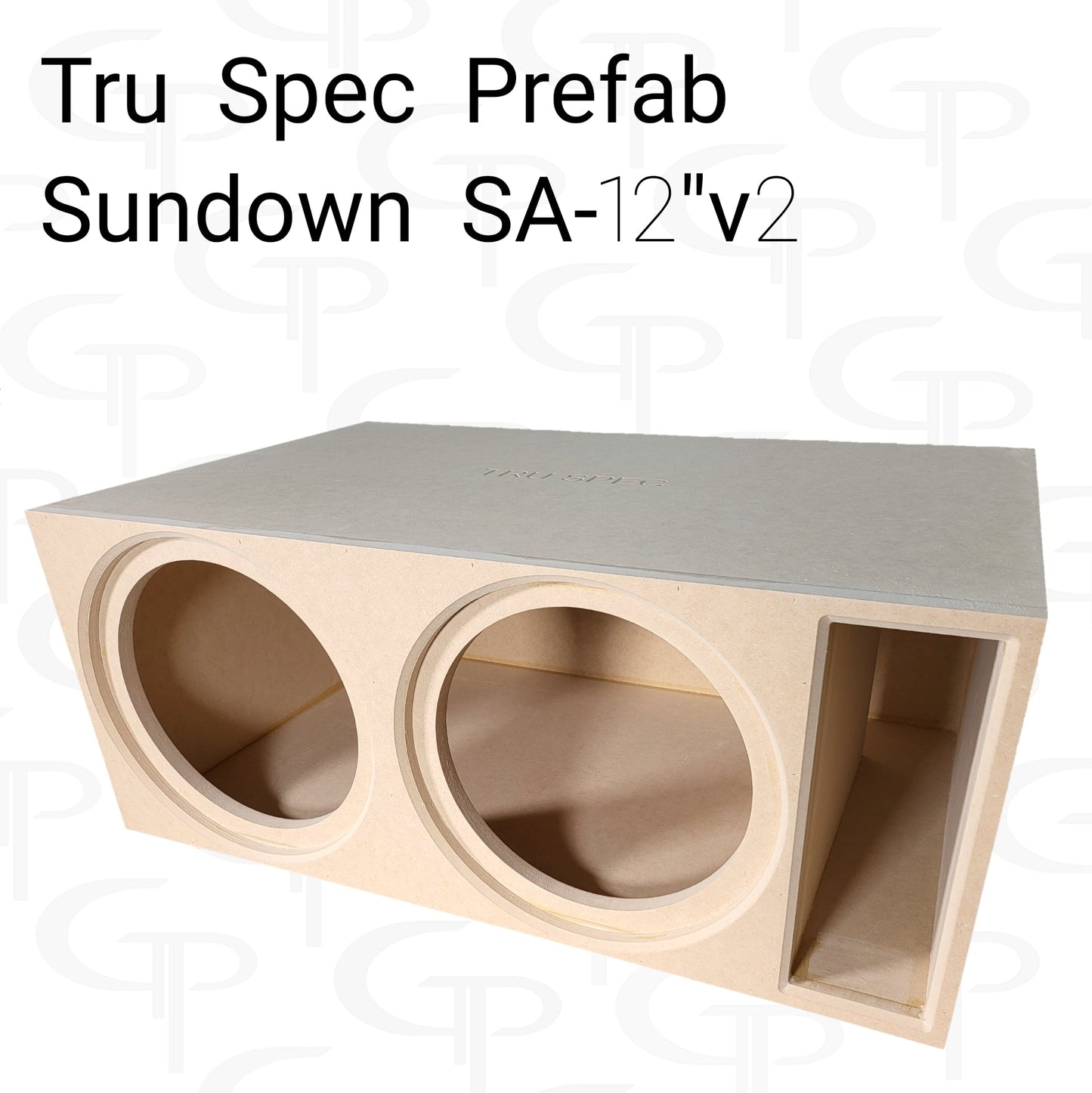 TRU SPEC Prefab Dual 12" Subwoofer Enclosure Sundown SA 12v2.