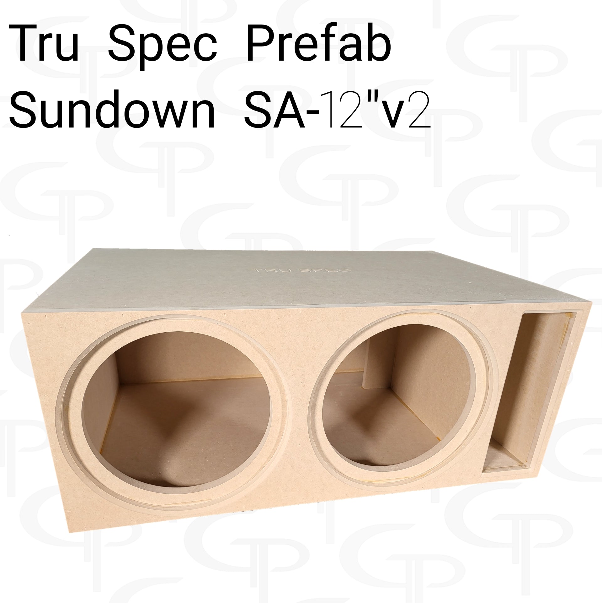 TRU SPEC Prefab Dual 12" Subwoofer Enclosure Sundown SA 12v2.