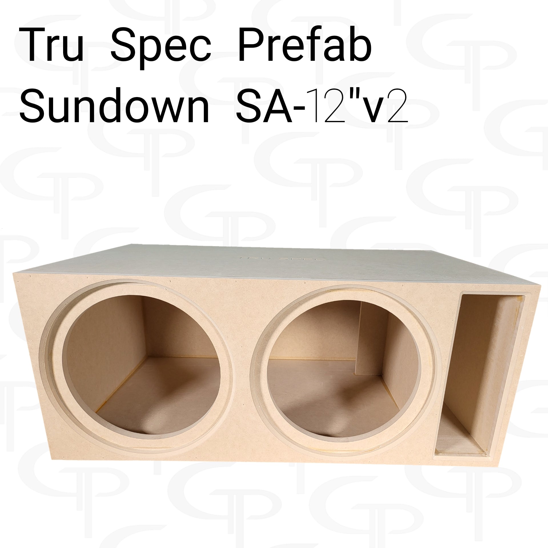 TRU SPEC Prefab Dual 12" Subwoofer Enclosure Sundown SA 12v2.