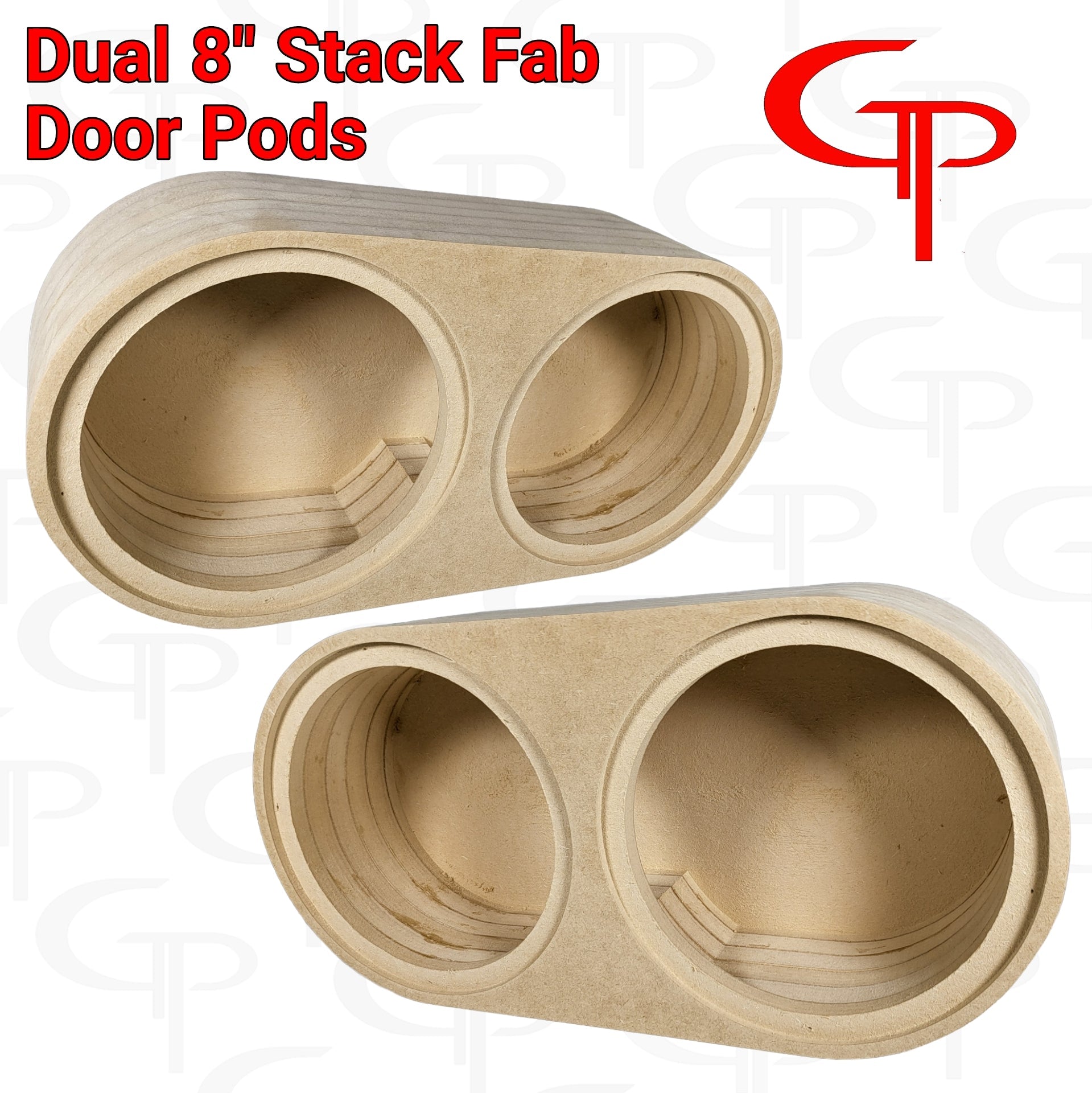 Dual 8" Flush Mount Stack Fab Door Pod Enclosures.
