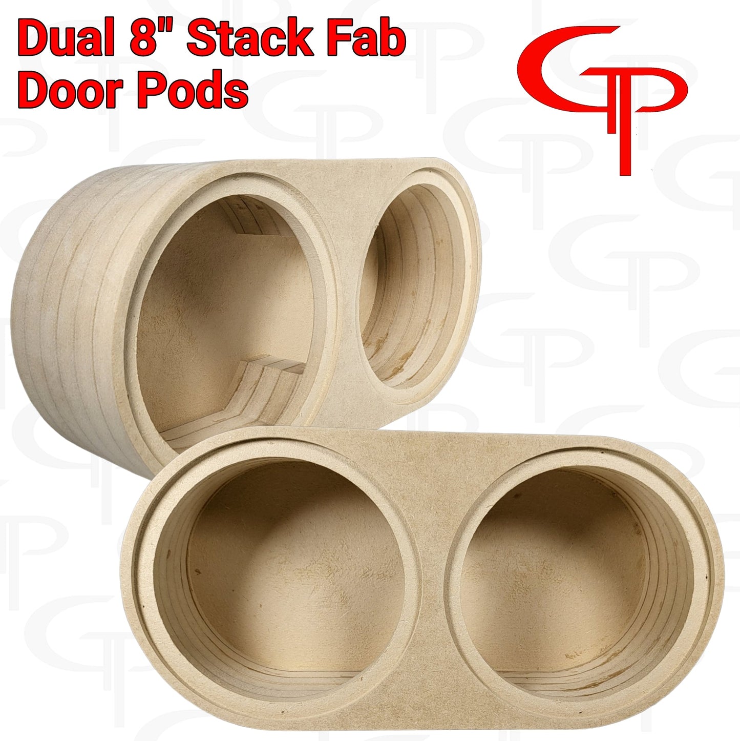 Dual 8" Flush Mount Stack Fab Door Pod Enclosures.