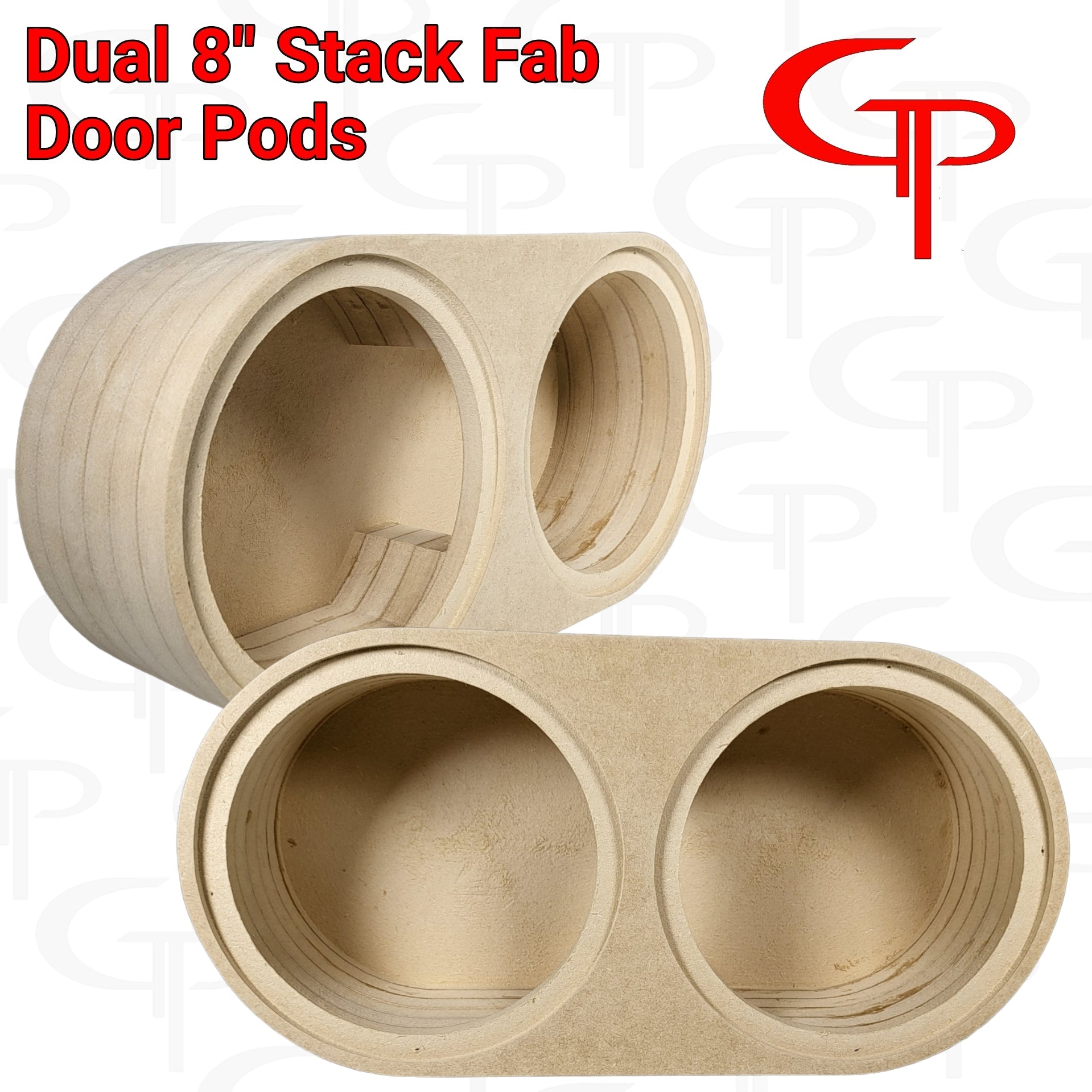 Dual 8" Flush Mount Stack Fab Door Pod Enclosures Customized.
