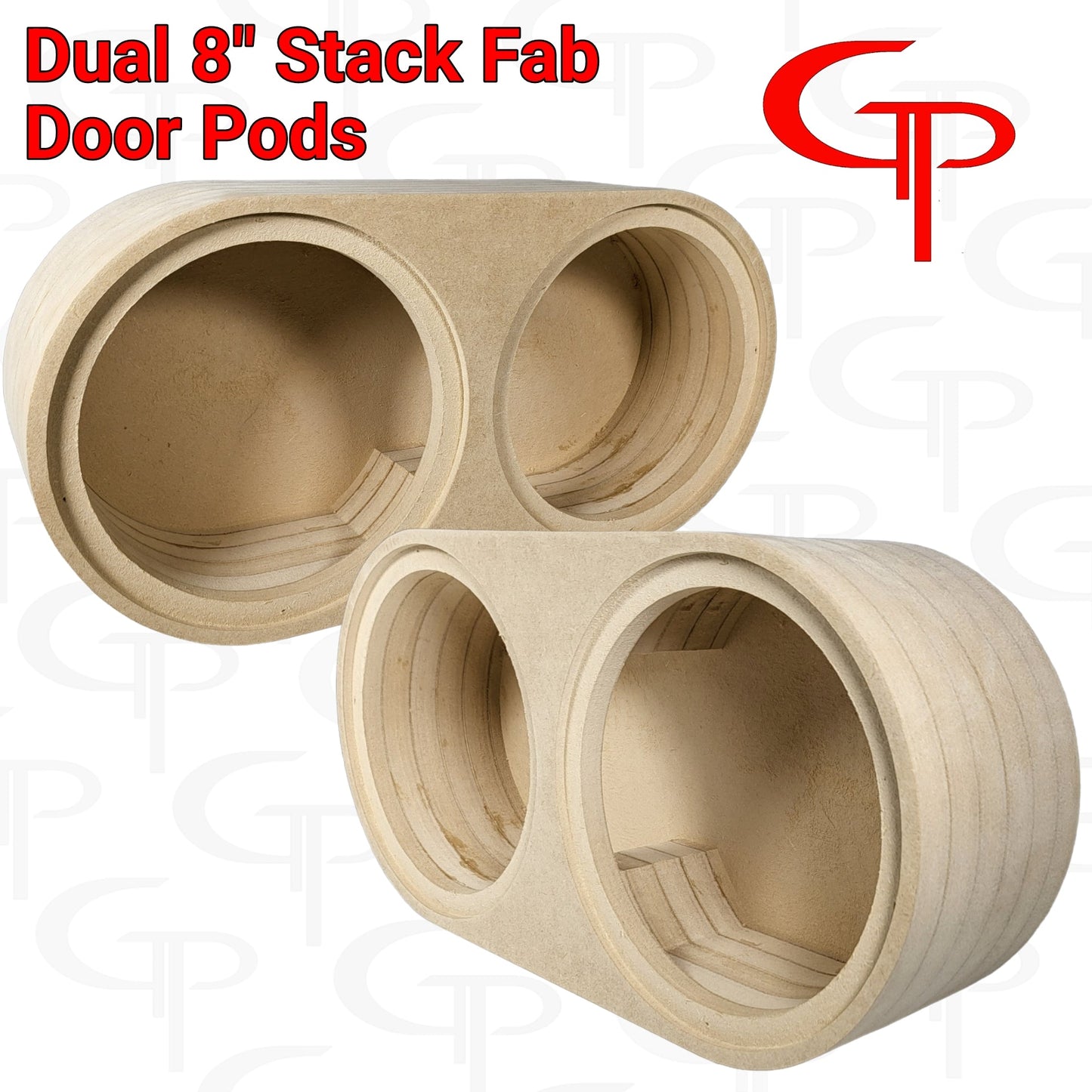 Dual 8" Flush Mount Stack Fab Door Pod Enclosures Customized.