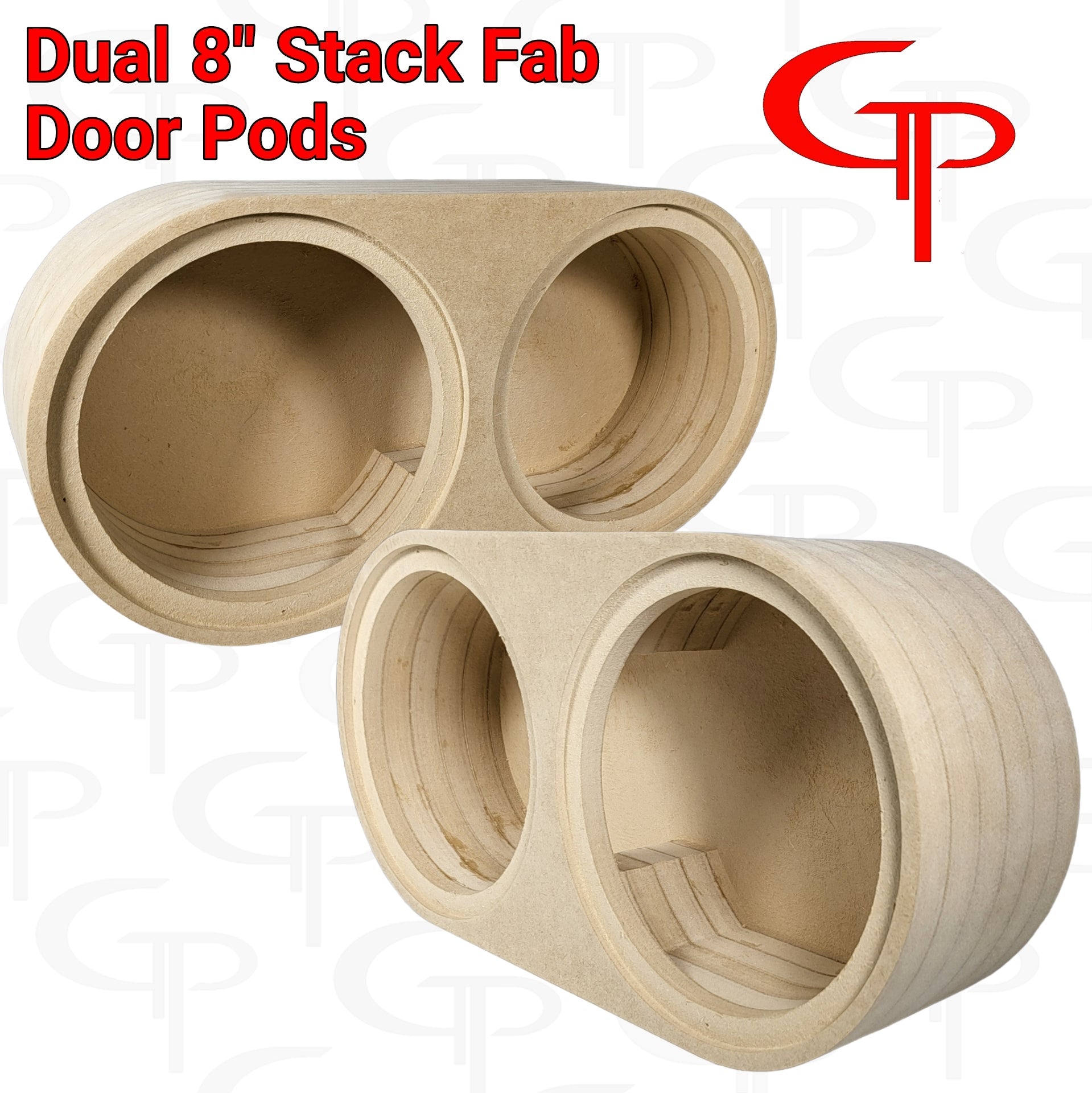 Dual 8" Flush Mount Stack Fab Door Pod Enclosures Customized.