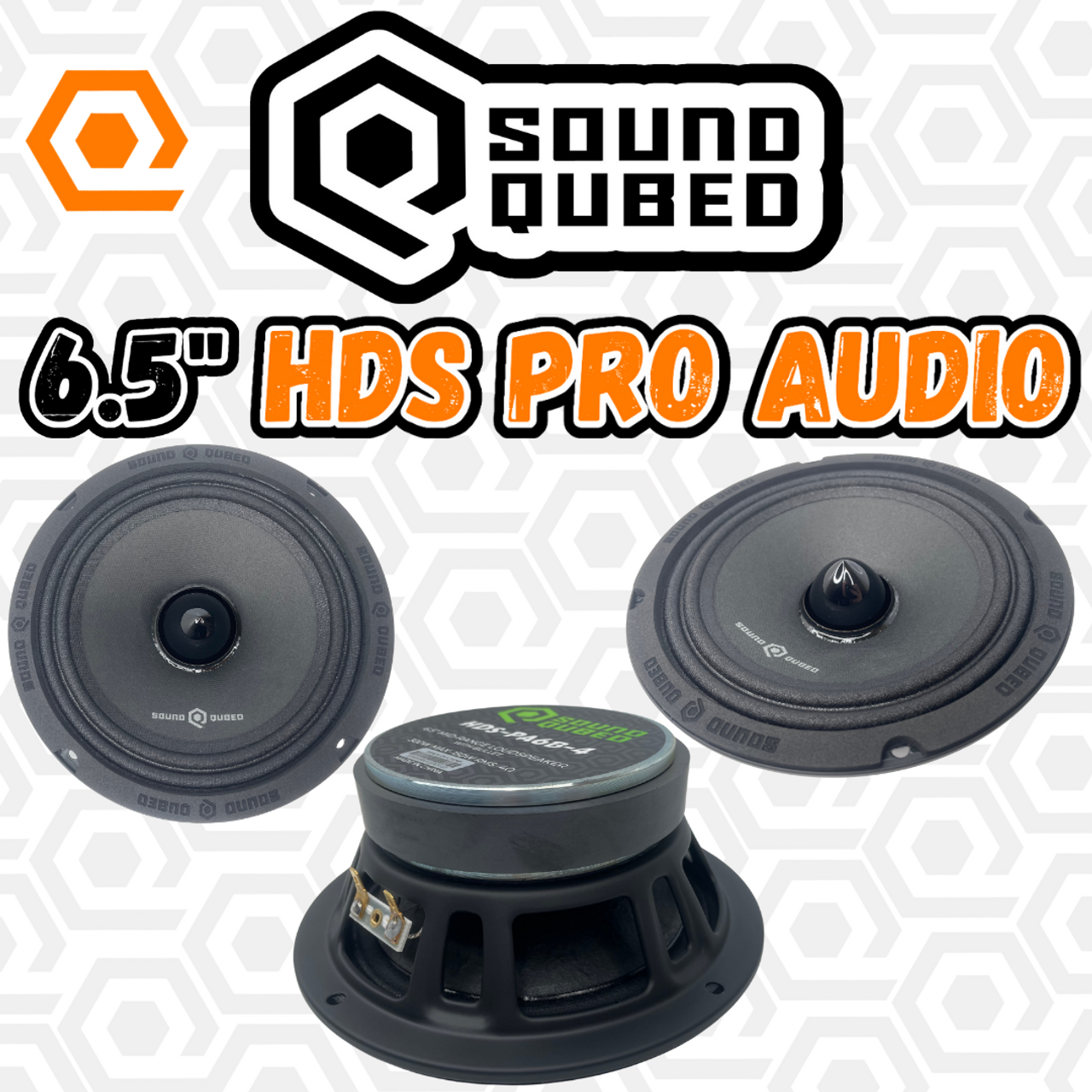 SoundQubed HDS Series Pro Audio Bullet 6.5" Midrange Speaker 4 Ohm 150W RMS Single - Audio Sellerz