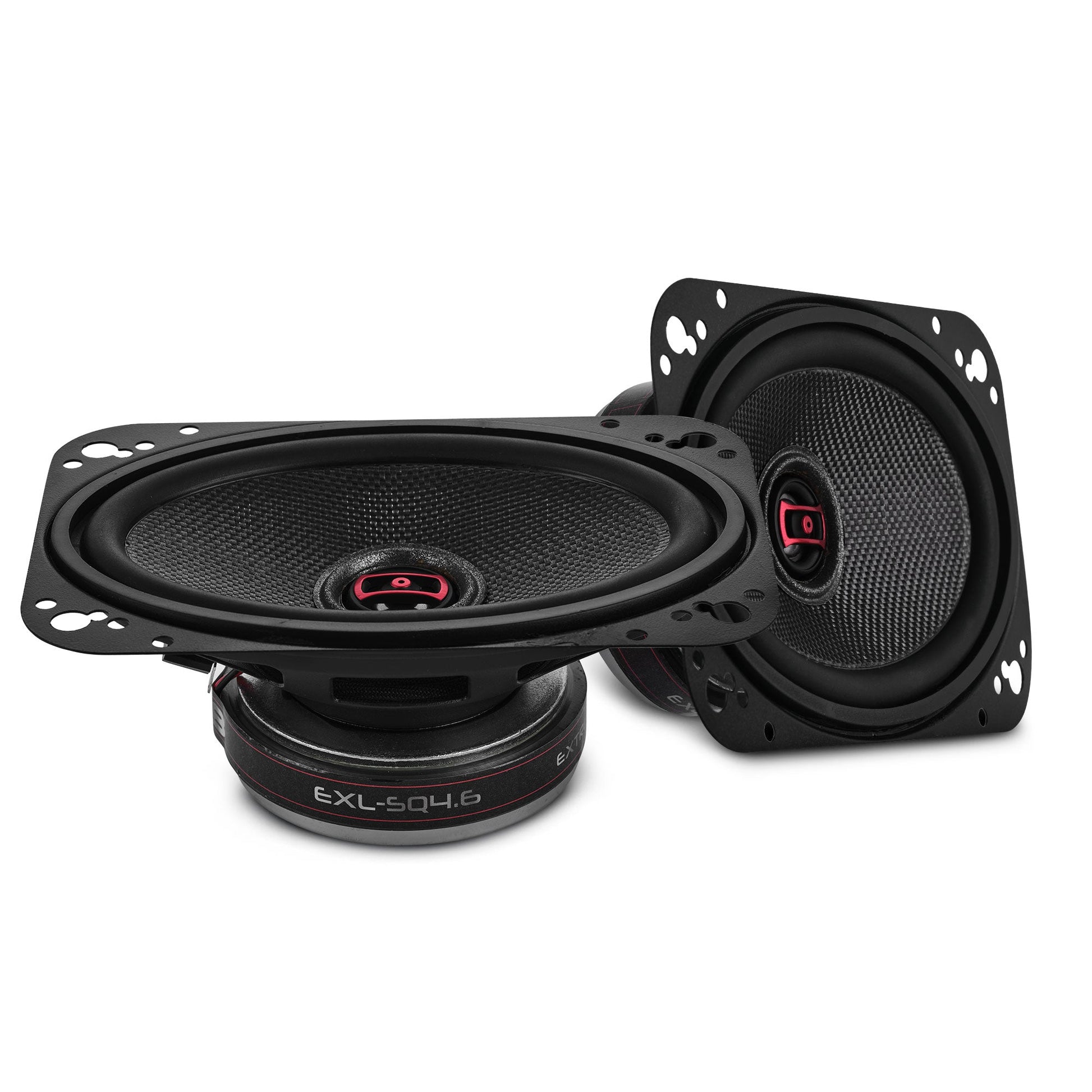 EXL 4x6” 2-Way Coaxial Speaker with Fiber Glass Cone | 60W RMS 3-Ohm.