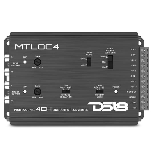 4-Channel High-to-Low Level Line Output Converter with Remote Turn-On.