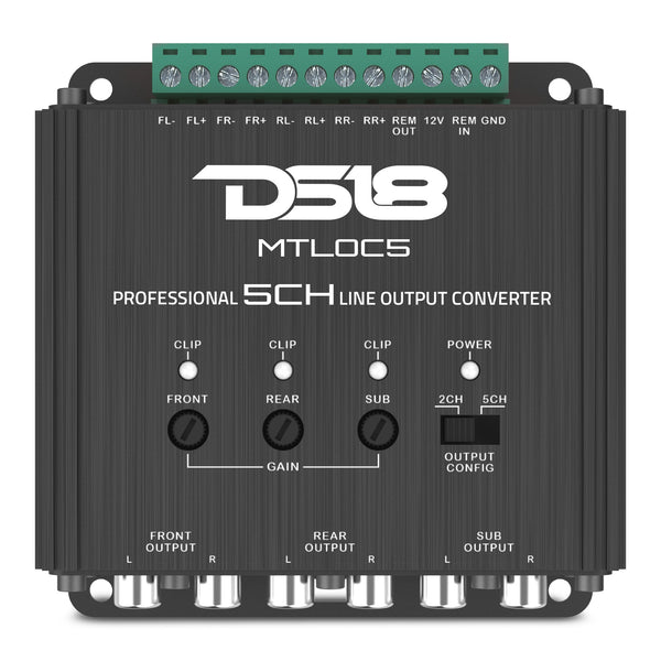 5-Channel High-to-Low Level Line Output Converter with Remote Turn-On.
