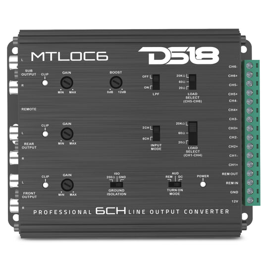 6-Channel High-to-Low Level Line Output Converter with Remote Turn-On.