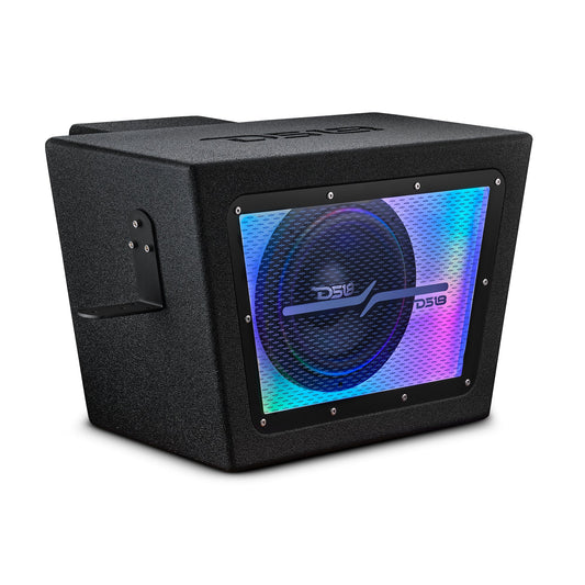 Polaris RZR PRO/XP 10" Bandpass Subwoofer Enclosure for Rear Cargo Box with Digital LED Lights | EXL-X10.2D Preloaded.