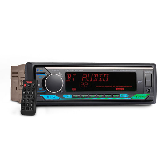 Digital Media Receiver | Single Din | DSP | APP | Bluetooth Audio and Calling Head Unit | Aux Input | USB | Mechless | AM/FM Radio Receiver | 3V + 3.5V Subwoofer.