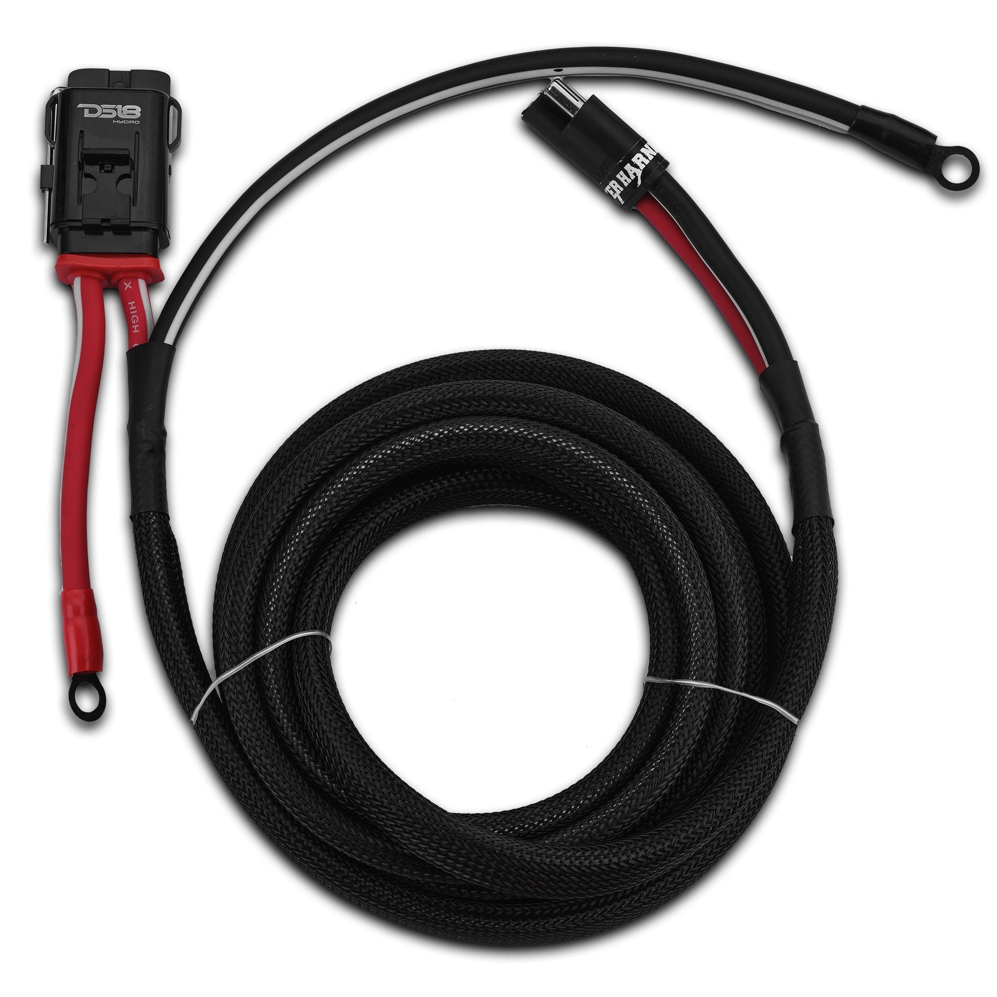 UTV 6-Gauge Power Harness Kit – 12ft Power & Ground Cables with Water-Resistant Fuse Holder for 4-Door UTVs.