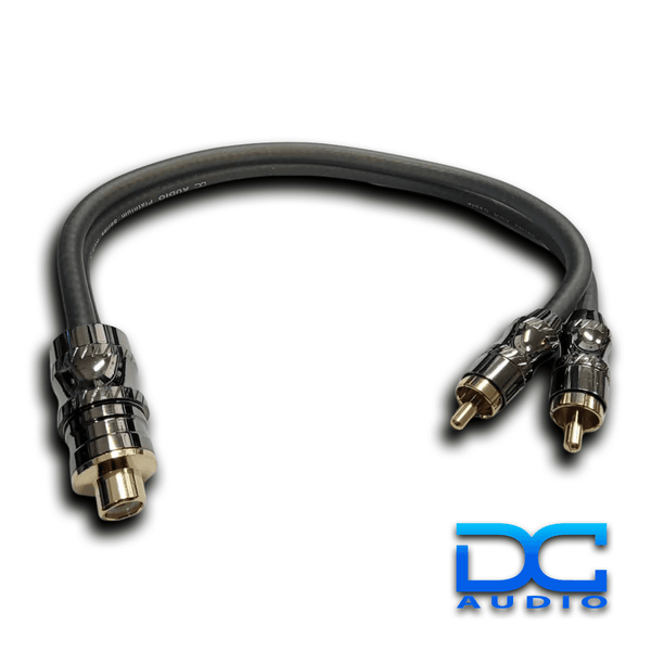 DC Audio Platinum Series RCA's 1F-2M Y Connector.