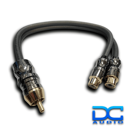 DC Audio Platinum Series RCA's 1M-2F Y Connector.
