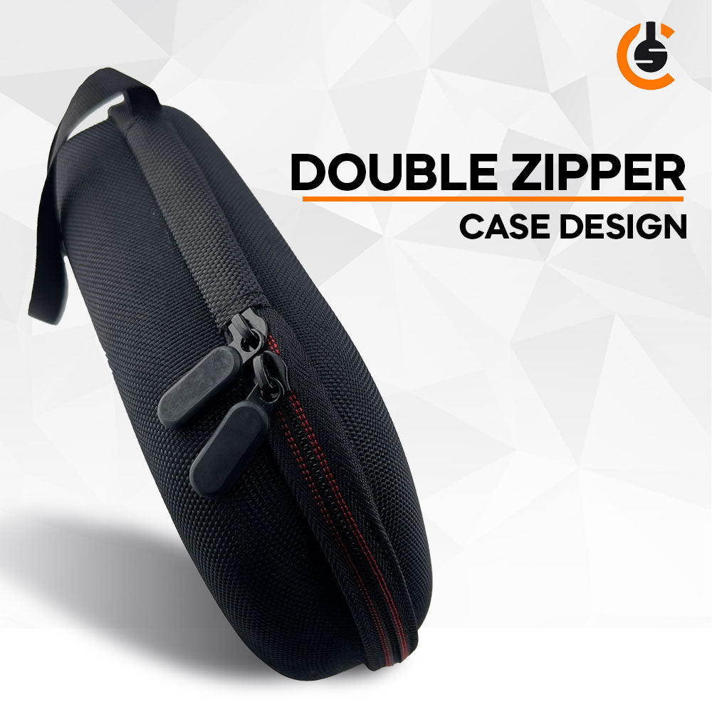 CentralSound EVA Hard Zippered Headphones Protective Carrying Case - Black - product image 2 - Audio Sellerz