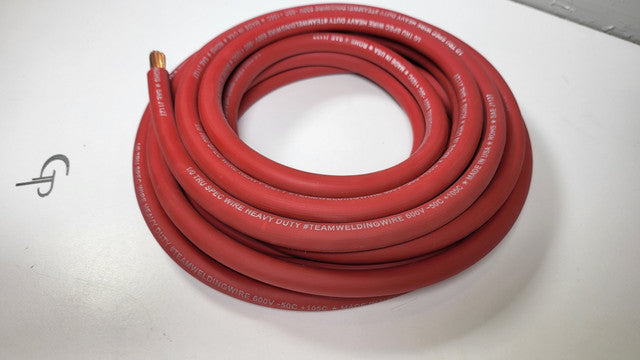 Bulk 1/0 AWG OFC Tru Spec #TeamWeldingWire Copper Wire Red.